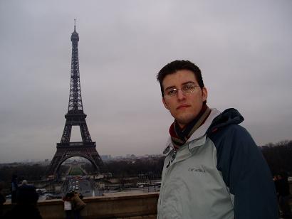 Me at the Trocadero in front of the Eiffer tower